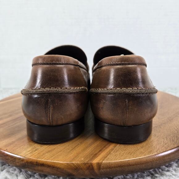 M.Gemi Men 42 The Volo Due Tan Brown Leather Casual Lifestyle Daily Penny Loafer main image 12